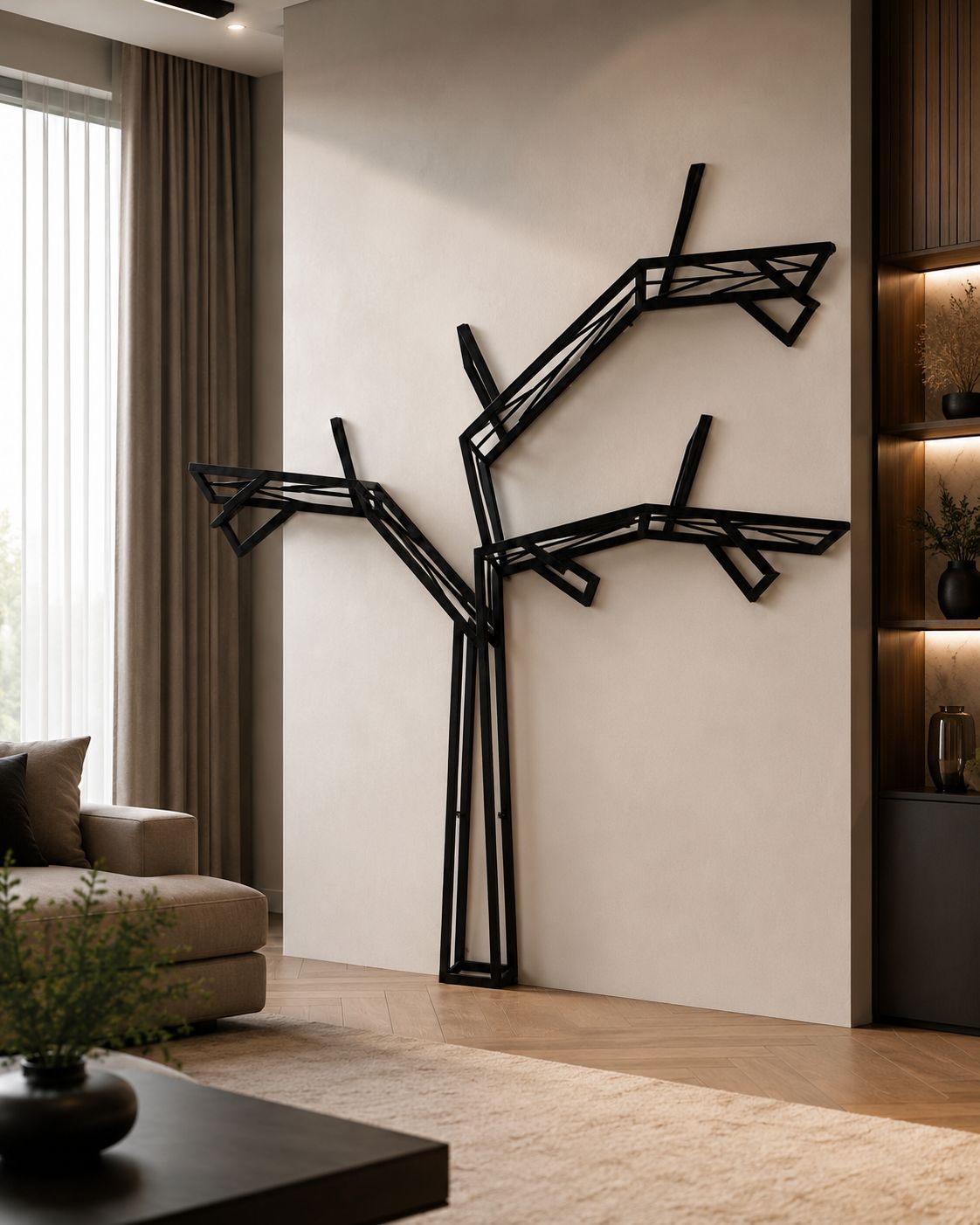 Półka Regał Drzewo | Metalowa Półka Arbore Loft |