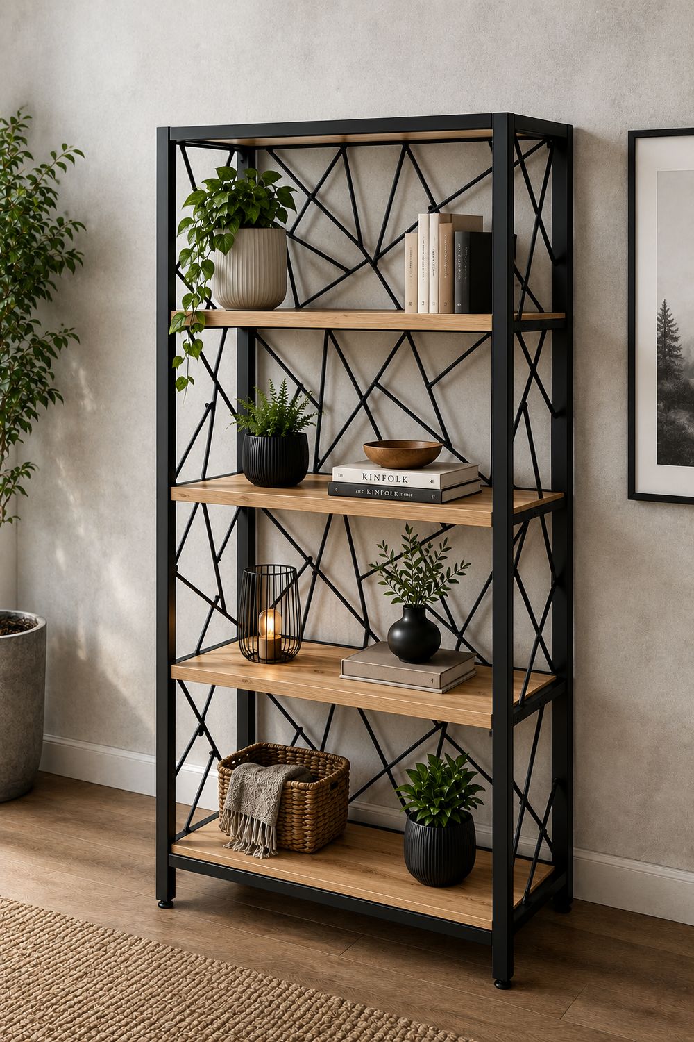 Regał wolnostojący Loft X-Grid