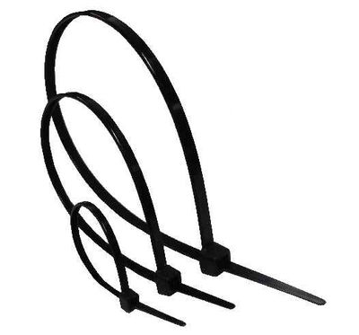 Cable tie releasable black long / bag
