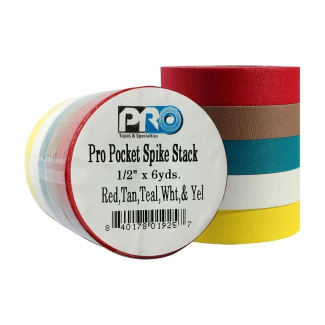Pro Pocket Spike 12mm x 5,4m Cloth Tape 5 Pc