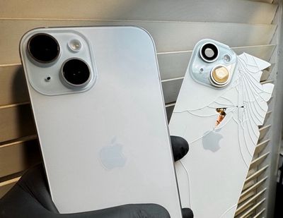Vitre arrière iPhone cassée