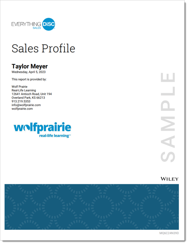 Everything DiSC Sales Online Assessment