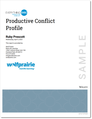 Everything DiSC Productive Conflict Online Assessment