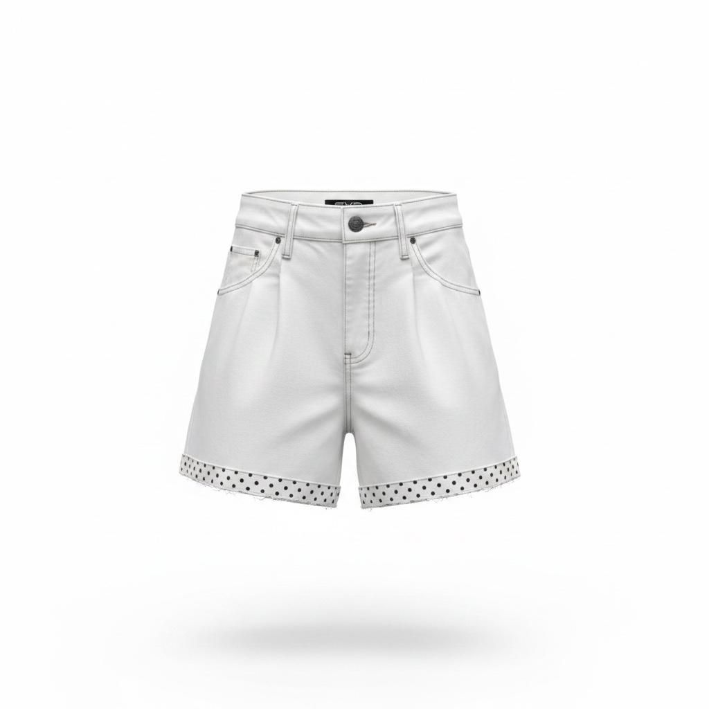 Pantaloncini a pois FYR Nord, Colore: Bianco, Taglia: S