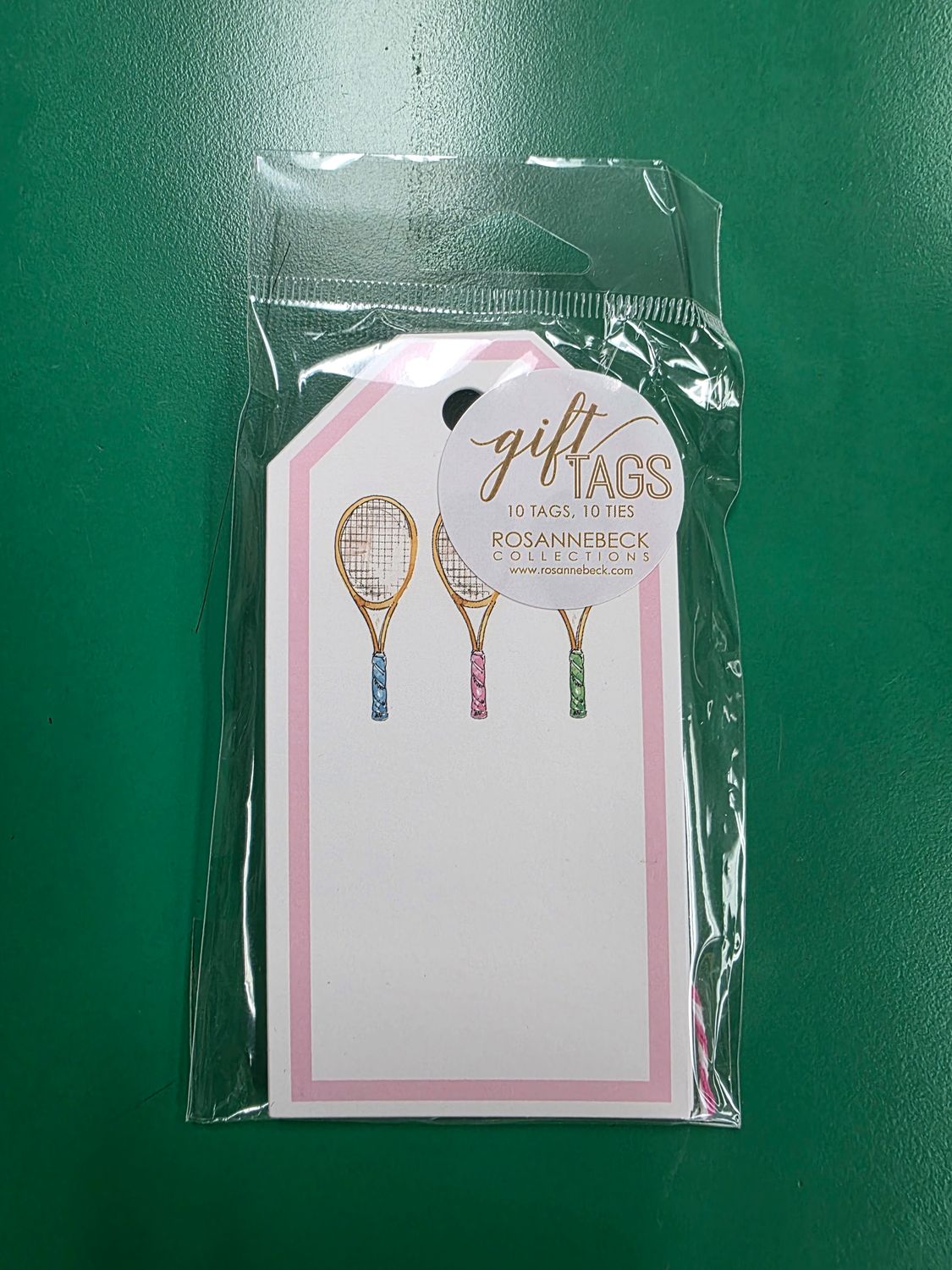 Gift Tags Rosannbeck Collections Tennis Rackets 10 Tags