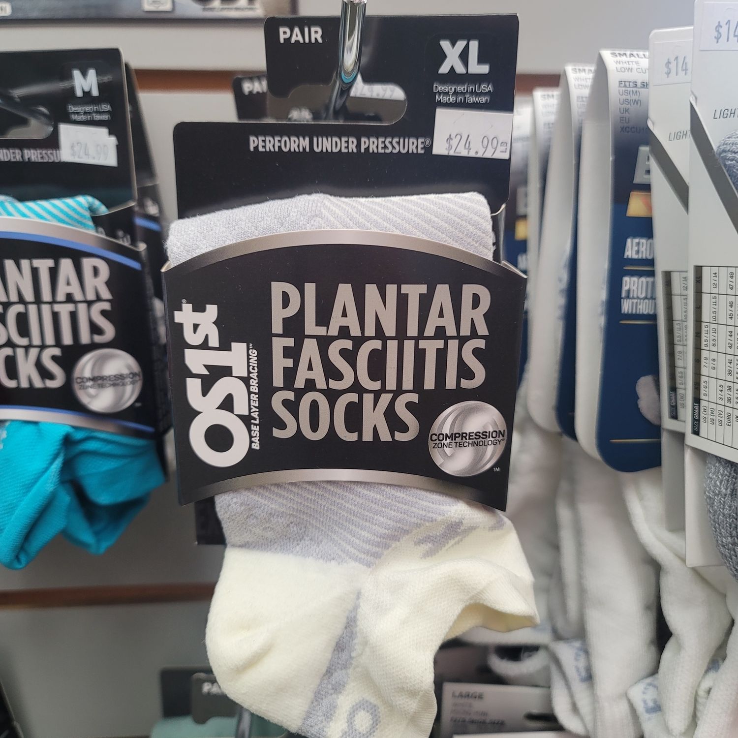 Plantar Fasciitis Low Cut XLarge, Color: white