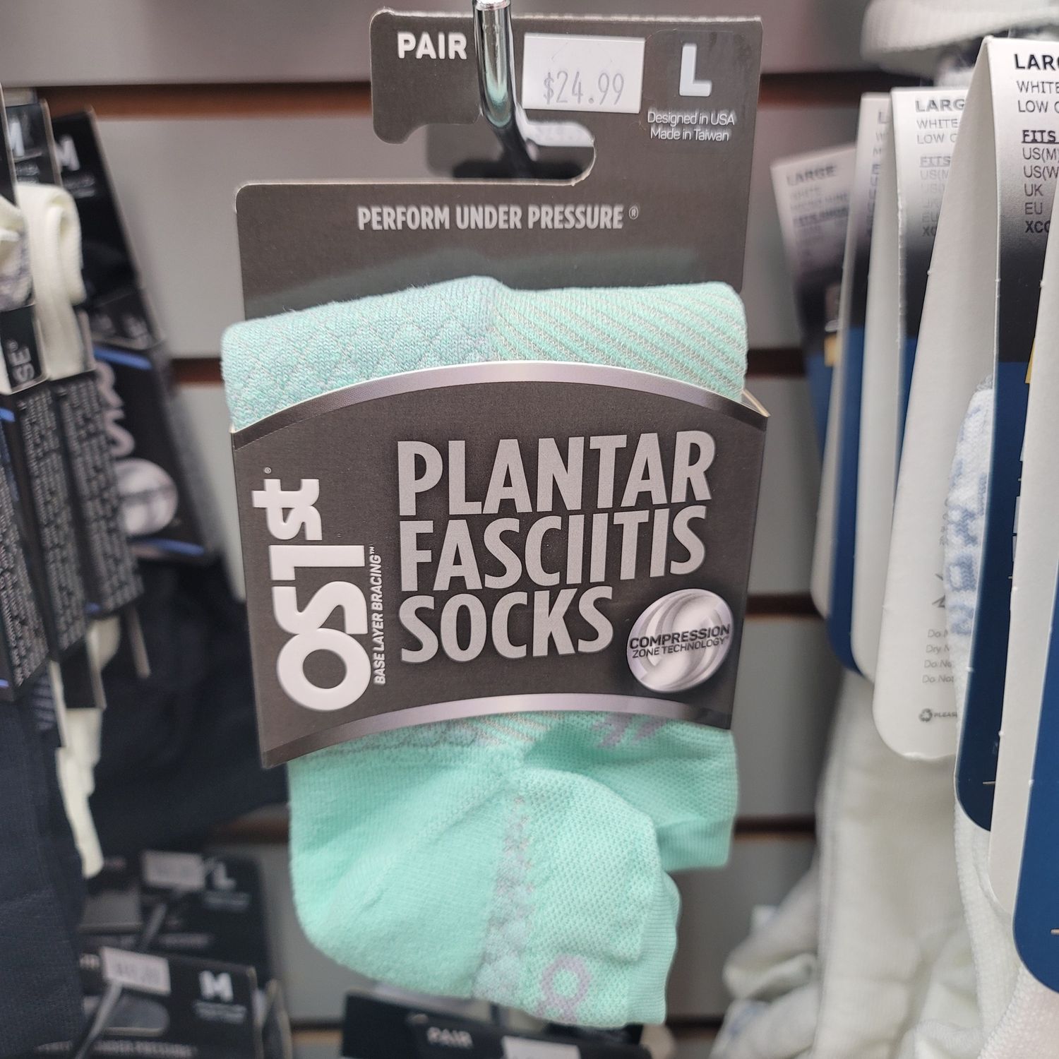 Plantar Fasciitis Low Cut Large, Color: green