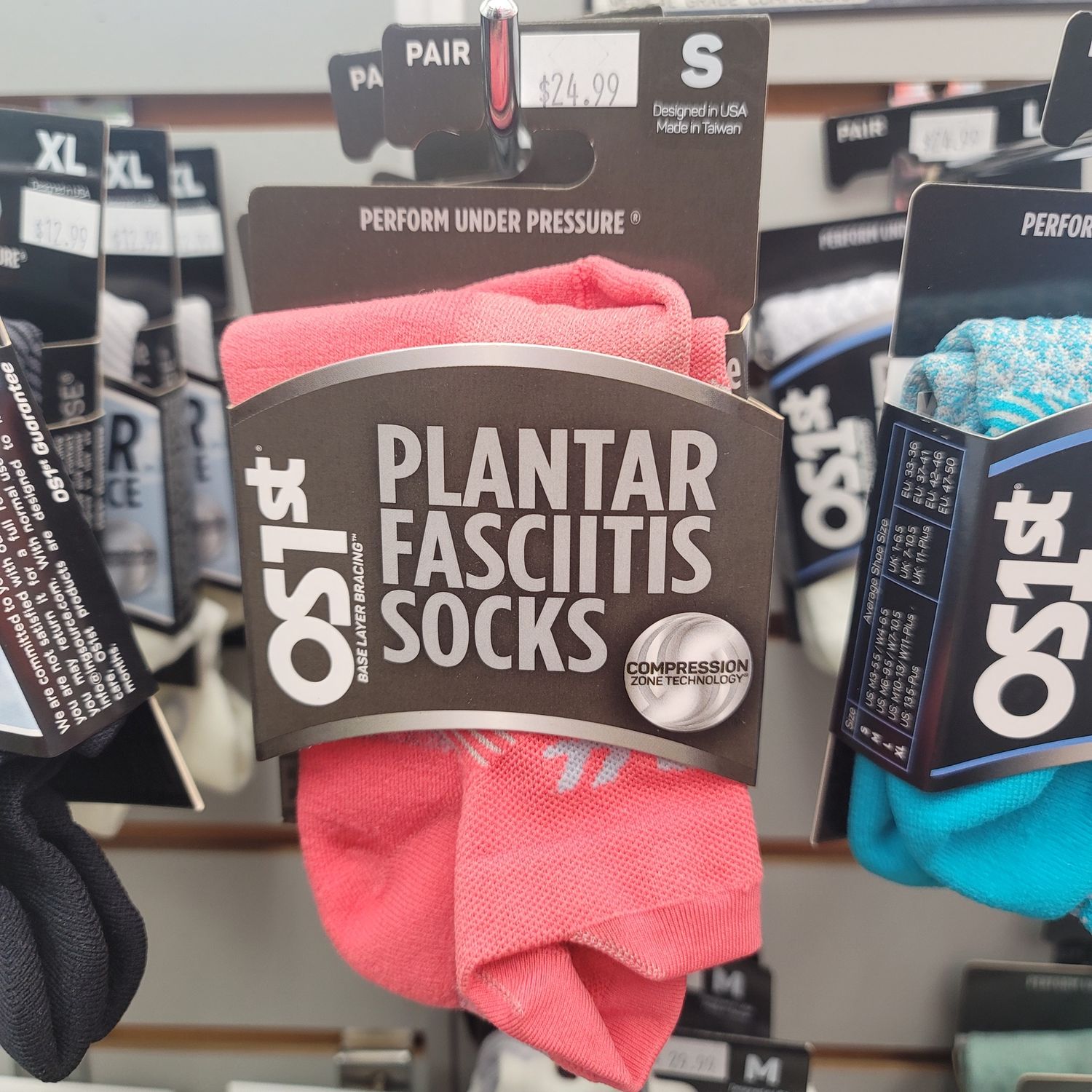 Plantar Fasciitis Low Cut Small, Color: blue