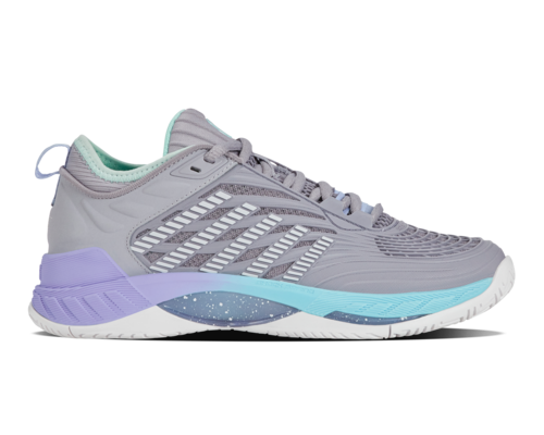 K-Swiss Women's Hypercourt Supreme 2 99071-052-M Gray/Cloud/Purple, Sizes: 7