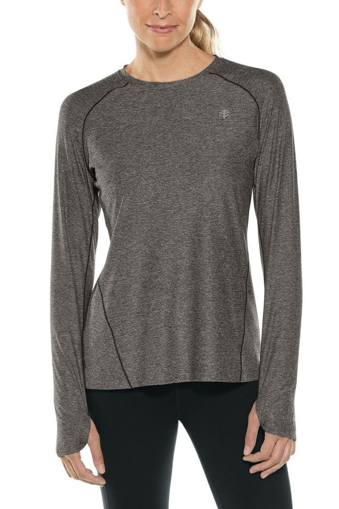 Coolibar Women's Devi L/S Fitness T-Shirt Heather 01496-034-152-1001