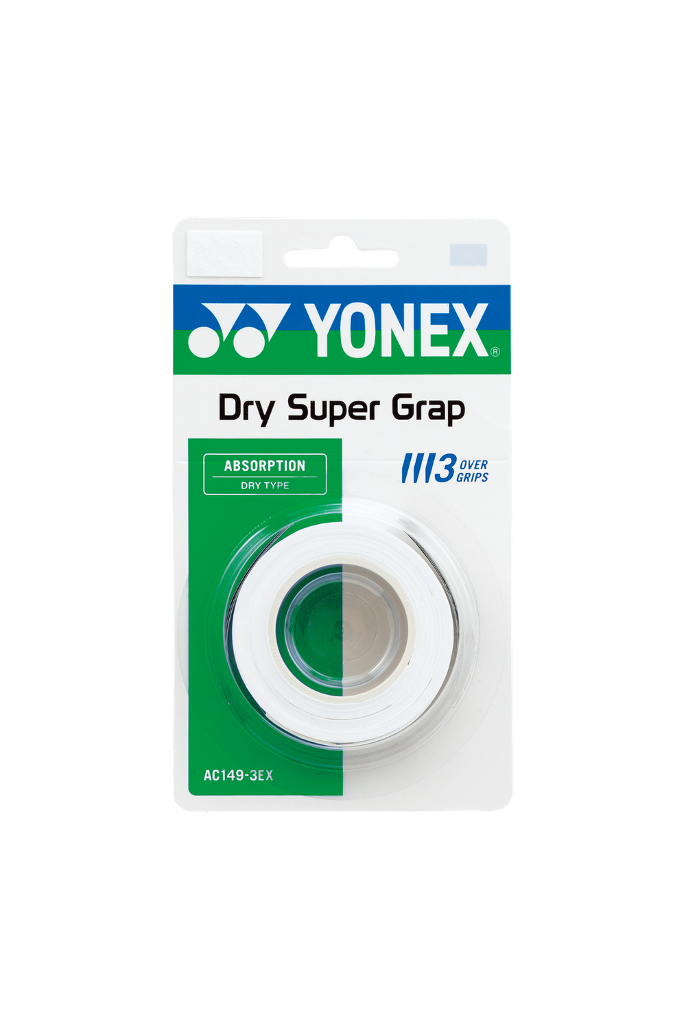 Yonex Dry Super Grap 3 Pack White