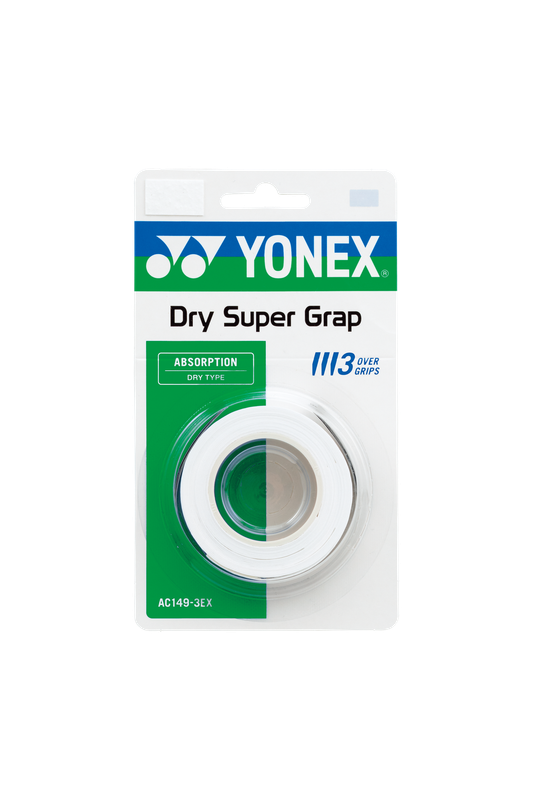 Yonex Dry Super Grap 3 Pack White
