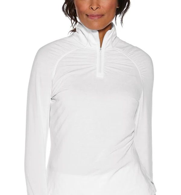 Coolibar Arabella Quarter Zip White 10207-111