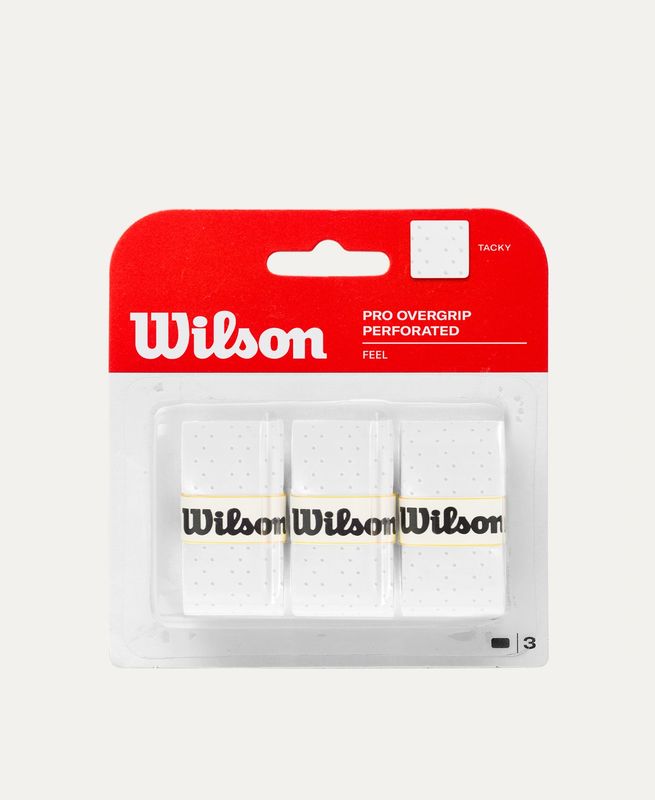 Wilson Pro Overgrip White Perforated 3-Pack