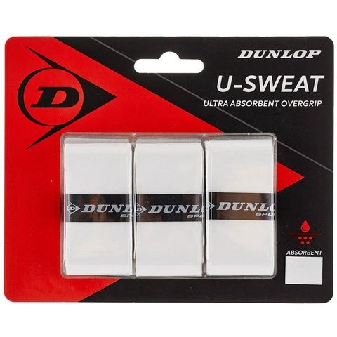 Dunlop U-sweat Overgrip 3 Pack White