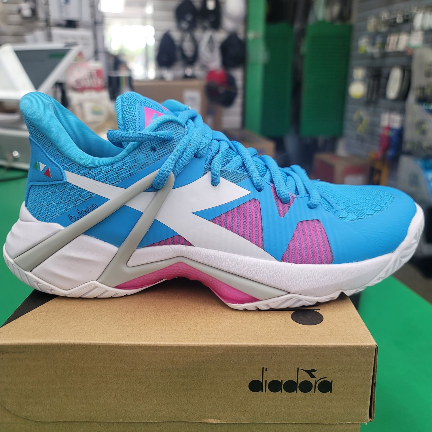 Diadora B Icon W Ag Aquarius/white, Size: size 7.5