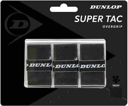 Dunlop Super Tac Overgrip 3 Pack Black