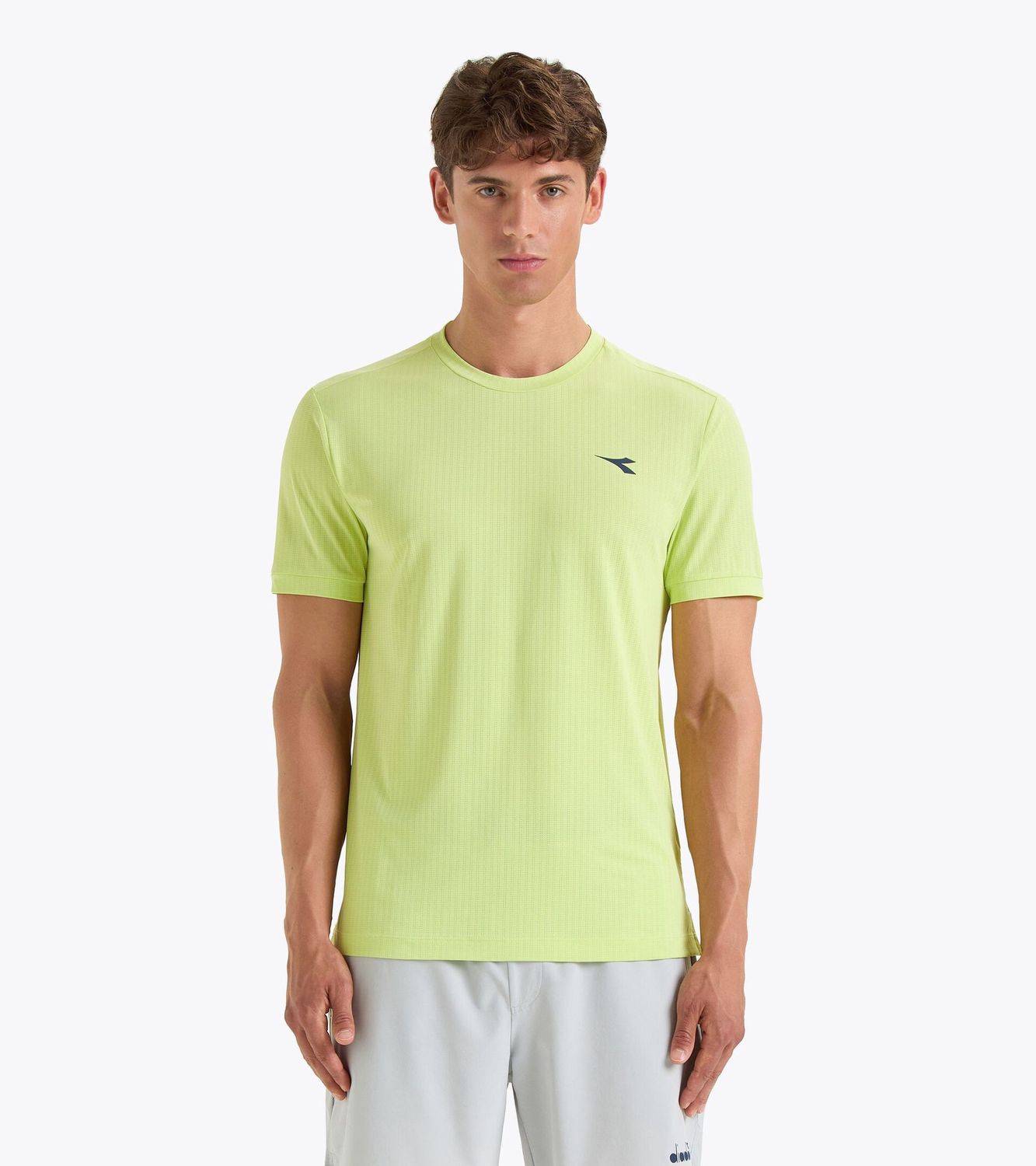 Diadora SS T-Shirt Icon Shadow Lime, Sizes: S