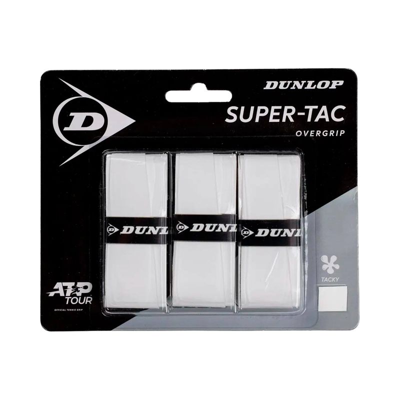 Dunlop Super Tac Overgrip 3 Pack White