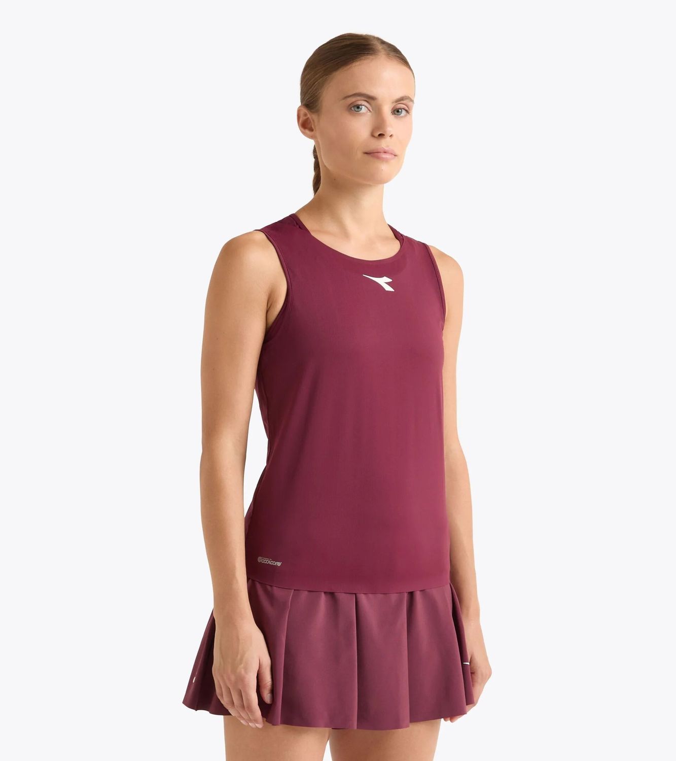 Diadora L. Tank Icon Maroon Banner 102.182117 01 45106