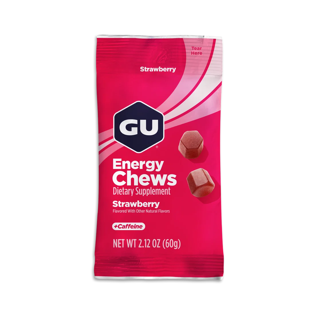 GU Energy Chews Strawberry pack