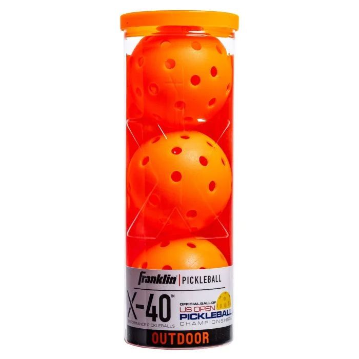 Franklin X-40 Outdoor Pickleballs 3 Pack Lava