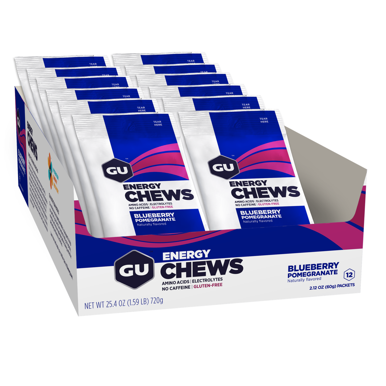 Gu Energy Chews Blueberry Pomergranate