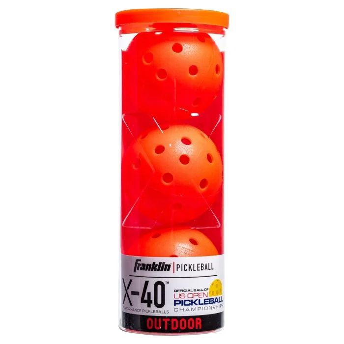 Franklin X-40 Outdoor Pickleballs 3 Pack Ember