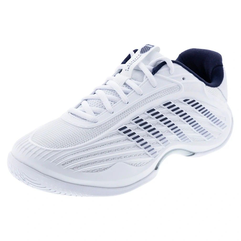 K-Swiss Mens Hypercourt Express 3 Wide Wht/pct/slvr 04605-161-W