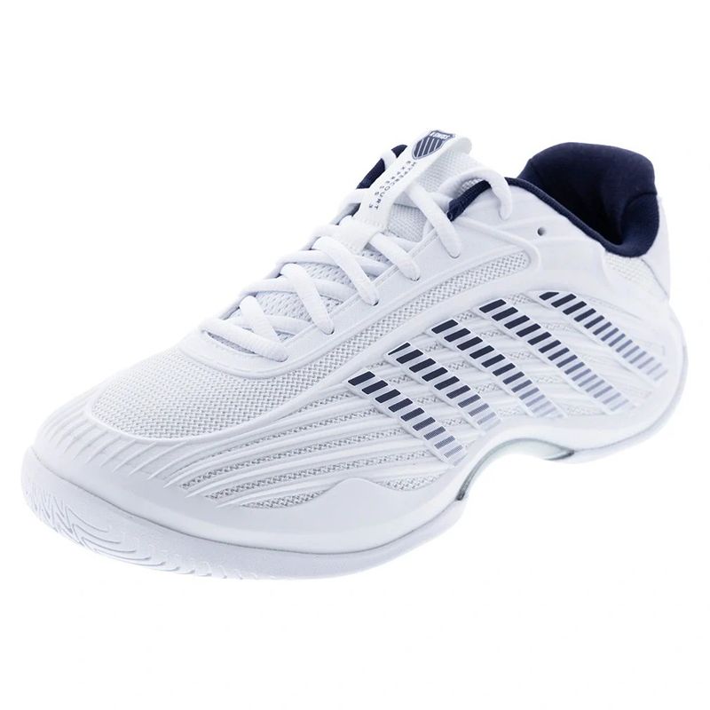 K-Swiss Mens Hypercourt Express 3 Wide Wht/pct/slvr 04605-161-W