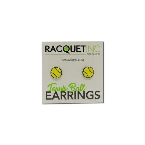 Racquet Inc Tennis Ball Earrings Yellow