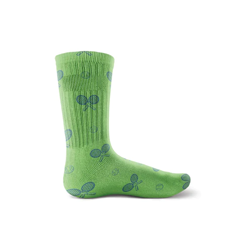 Racquet Inc Mens Tennis Socks Grass Court Green