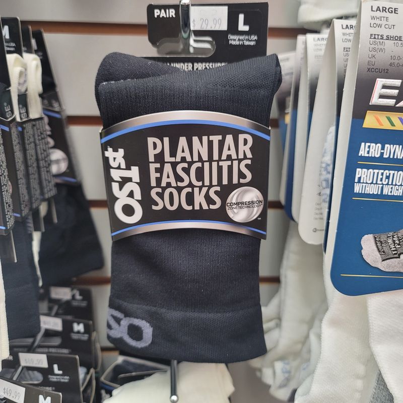 OS1st Plantar Fasciitis Crew Medium