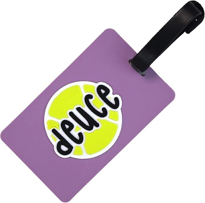 Racquet Inc Tennis Bag Tag Deuce RITG93 Purple