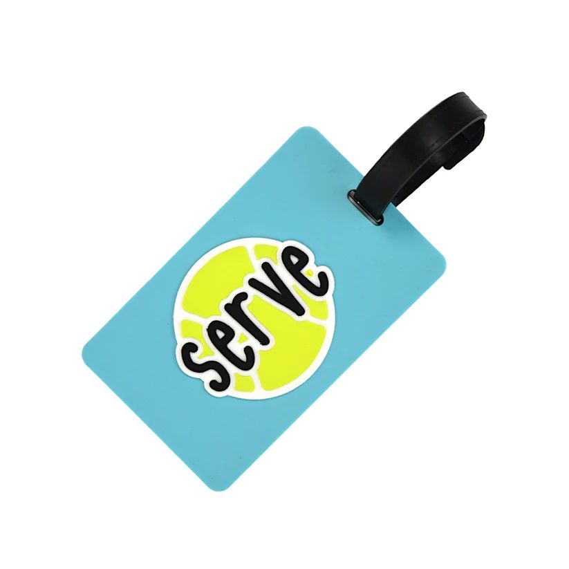 Racquet Inc Tennis Bag Tag Serve RITG94 Blue