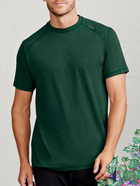 Tasc Mens Carrollton T Spruce Heather TM110H-303, Size: L