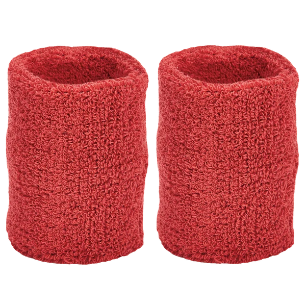 Tourna Thick Wristbands Red WB-2