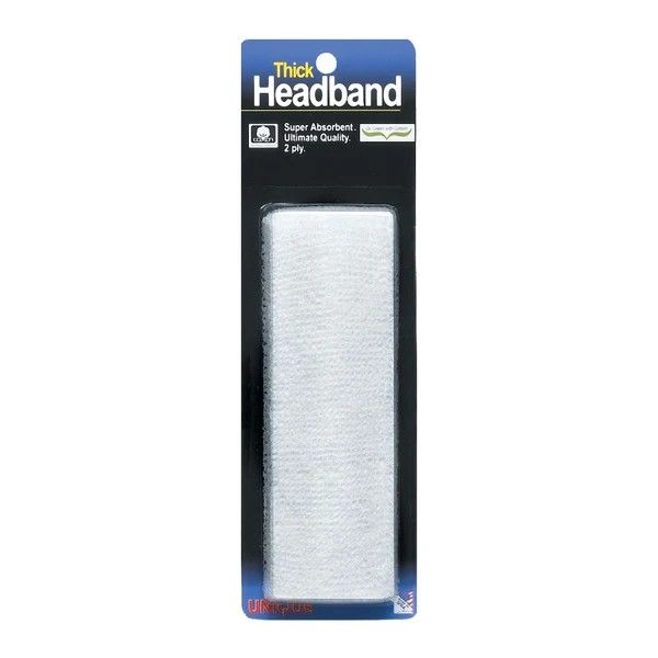 Tourna Thick Headband White HB-X