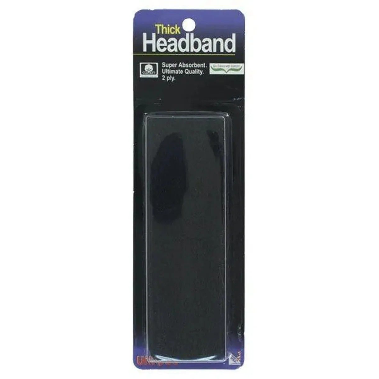 Tourna Thick Headband Black HB-BK