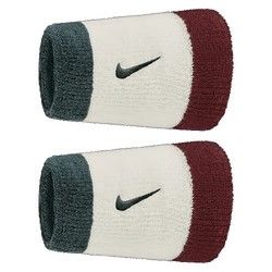 Nike Swoosh Wristbands Double Wide 2pk Sail/Dark Team Red/Anthracite