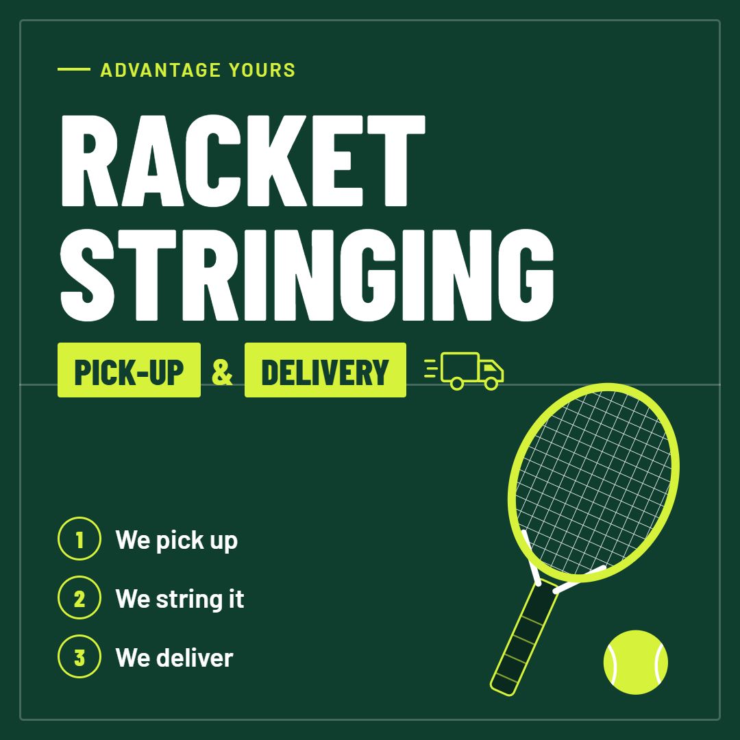 Racquet Stringing – Pickup &amp; Delivery