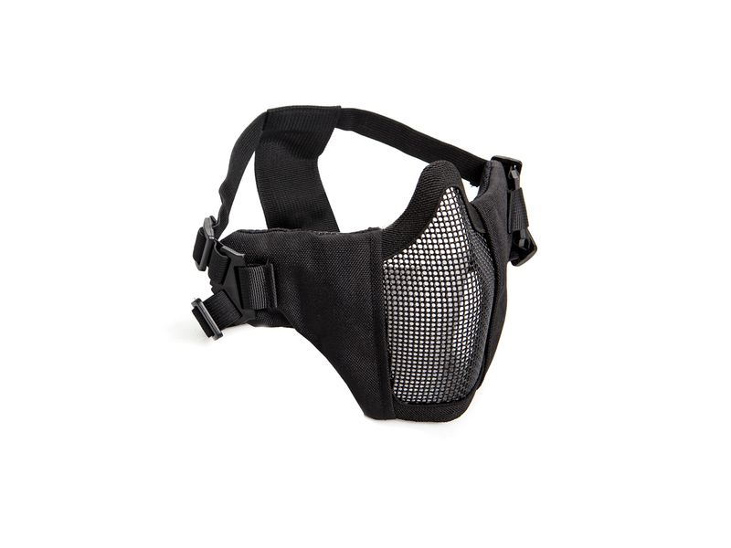 Strike Systems Metal mesh mask with cheek pads, Black