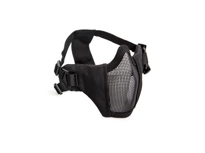 Strike Systems Metal mesh mask with cheek pads, Black