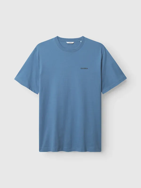 GABdune Logo GOTS SS Tshirt LIGHTBLU