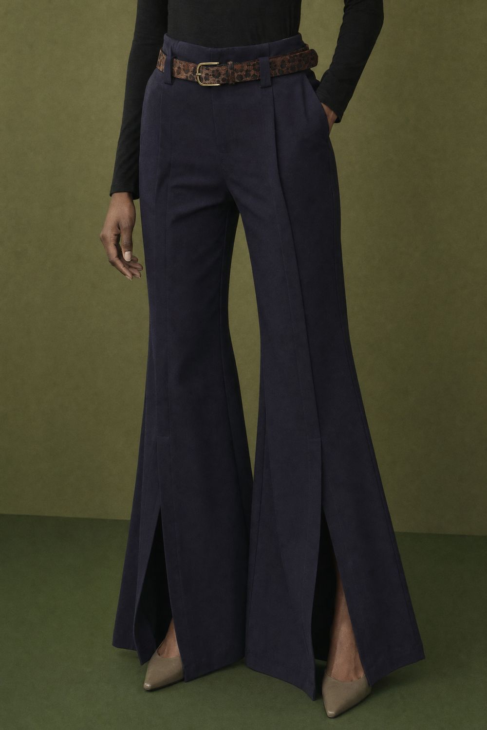 TROUSERS LC260467 DARK BLUE