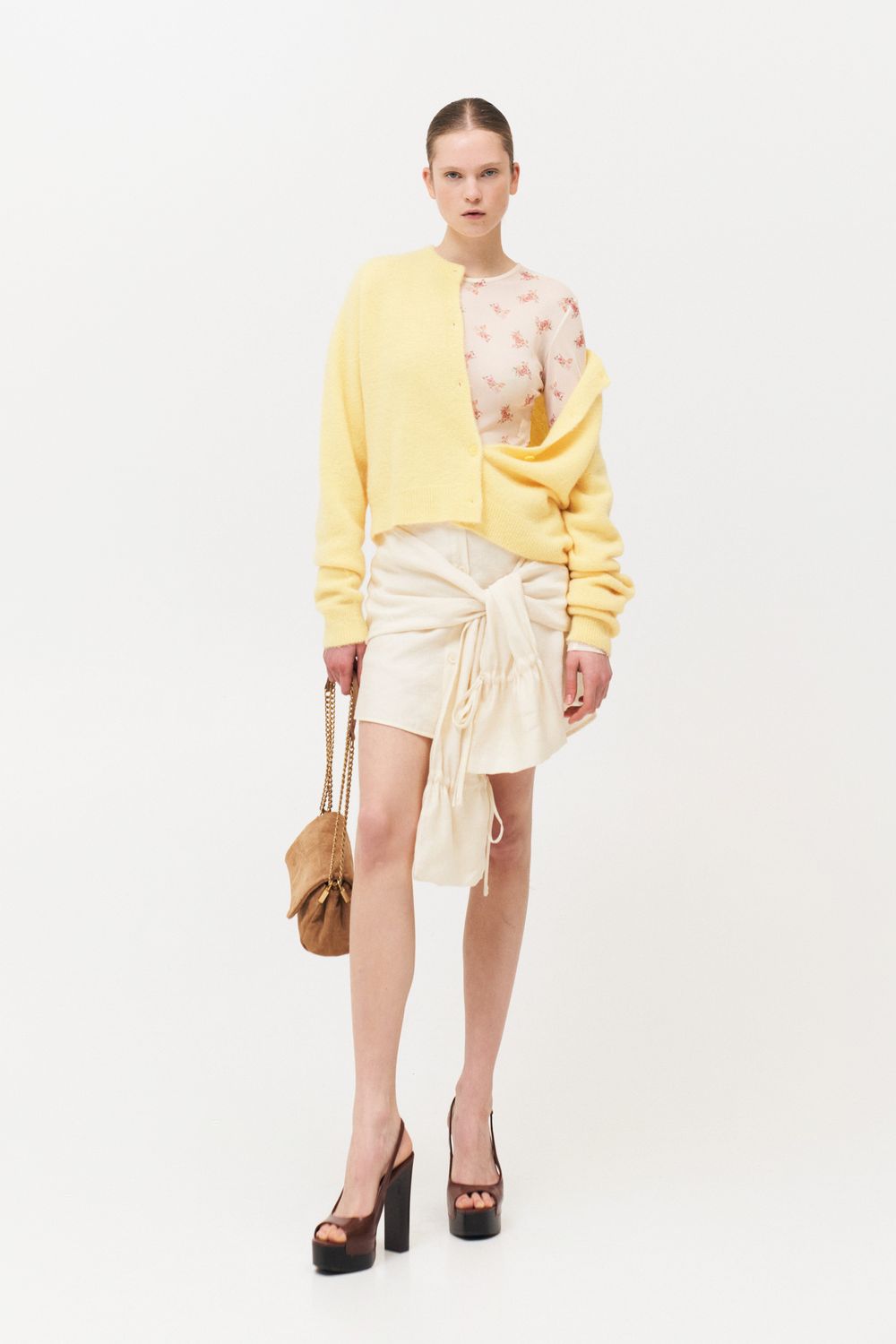 KNITWEAR ZD0086 YELLOW