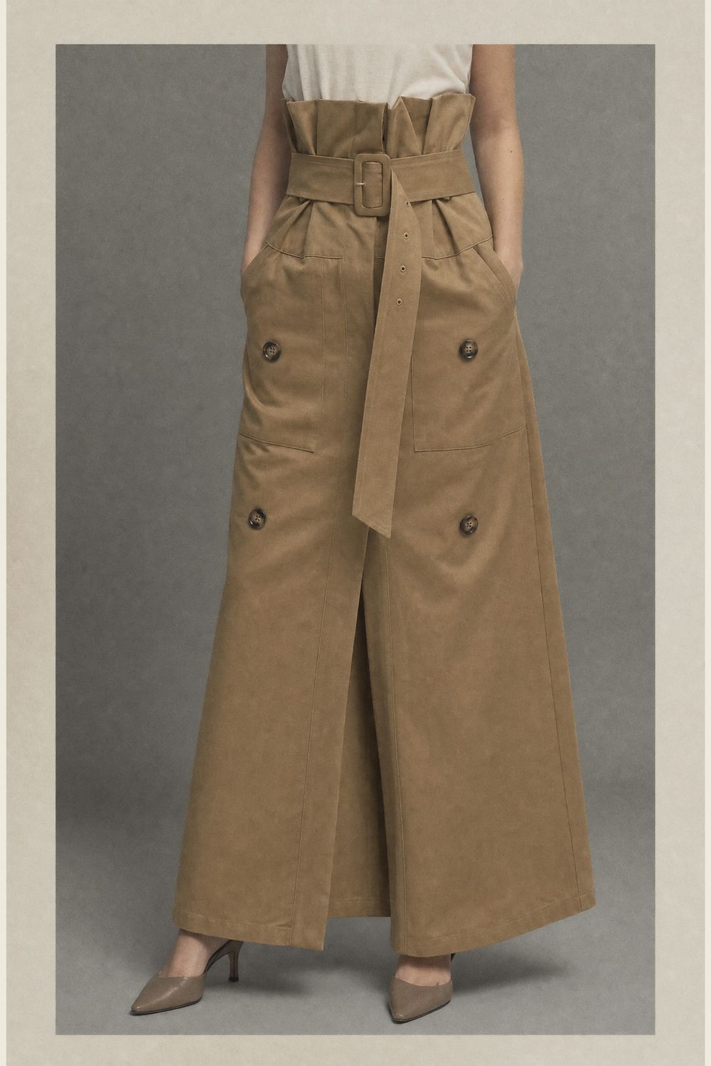 SKIRT LC260638 BEIGE