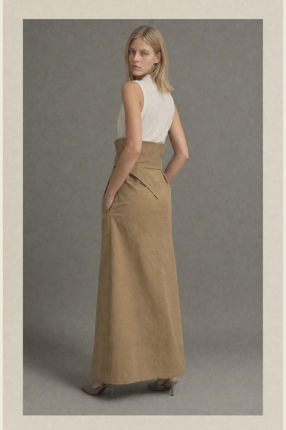 SKIRT LC260638 BEIGE