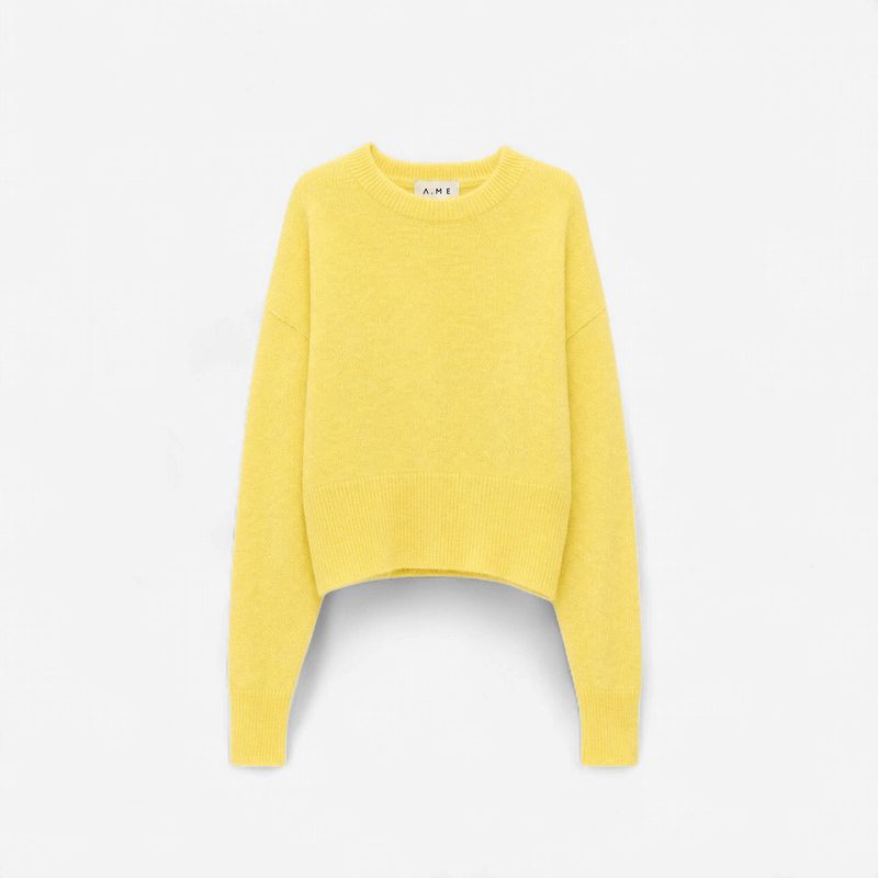 KNITWEAR ZD0084 YELLOW