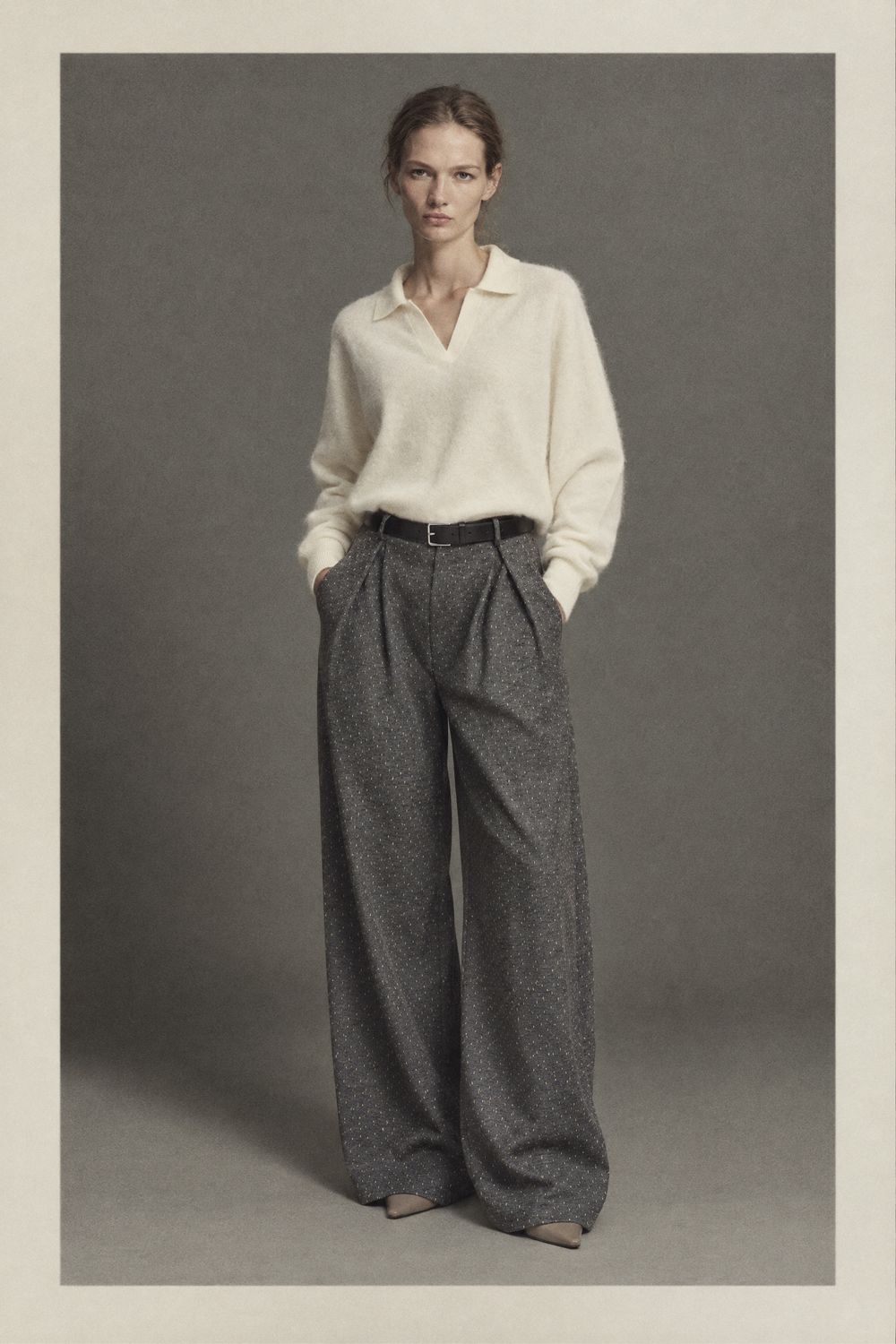 TROUSERS Y0357 GRAY